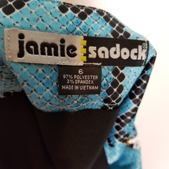 Jamie Sadock Snake Print  Golf Skort Women 6 Blue Mini Skirt Athletic Outdoor - Picture 4 of 5